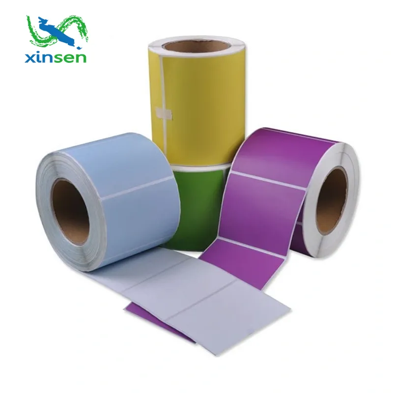 Etiqueta em branco colorida