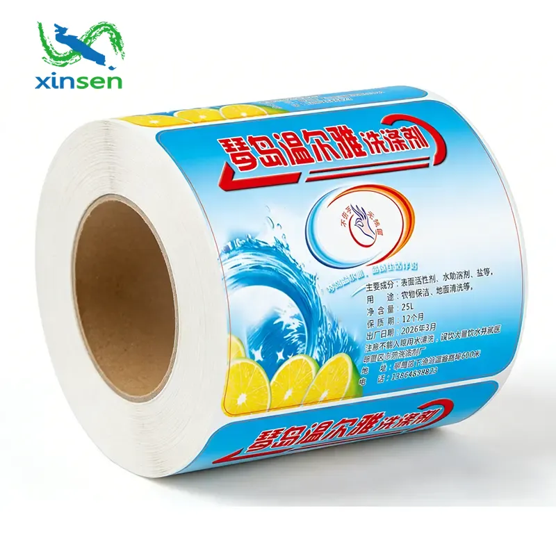 Etiqueta à prova d'água para saboneteira