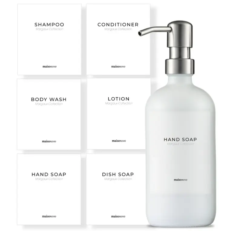 Hand Sanitizer Waterproof Labels