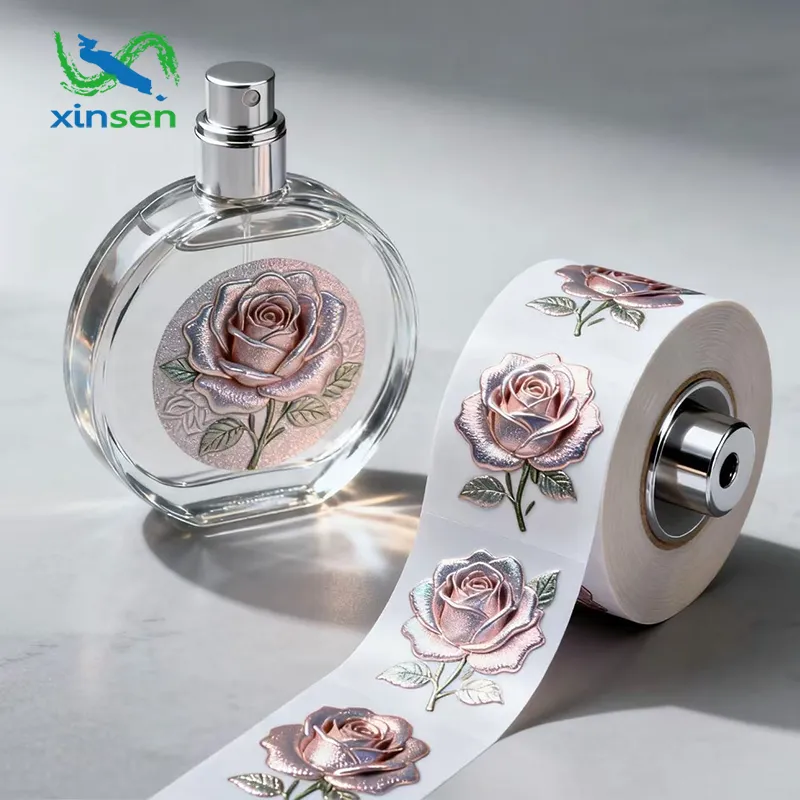 Etiqueta à prova d'água para frasco de perfume