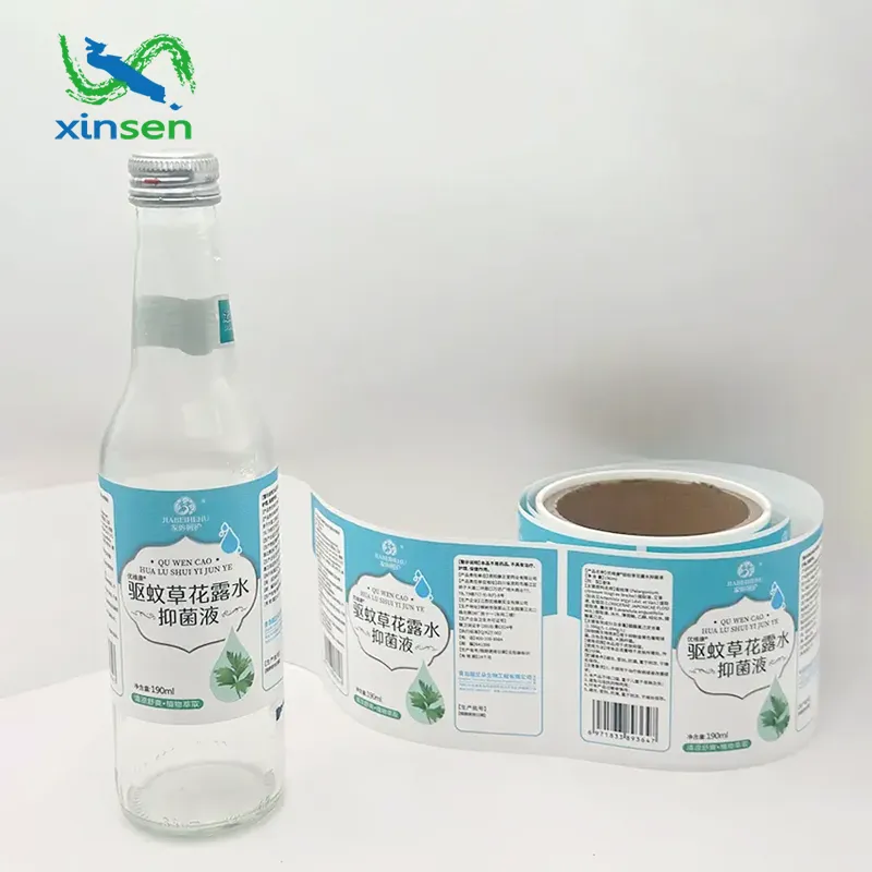 Etiqueta à prova d'água para produtos para cuidados com a pele