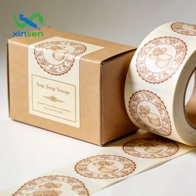 Etiqueta à prova d'água para caixa de sabonete