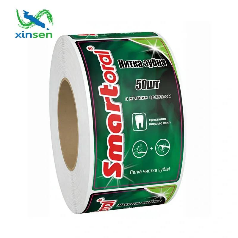 Etiqueta à prova d'água para tubo de pasta de dente