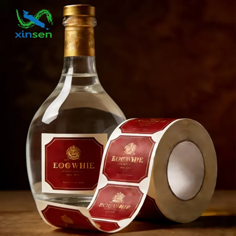 Rótulos de garrafas de licor branco